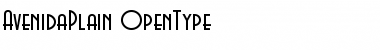 Download Avenida Plain Font Title Preview