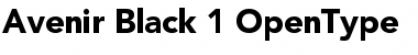 Download Avenir Regular Font Title Preview