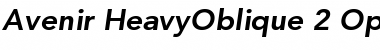 Download Avenir 85 Heavy Oblique Font Title Preview