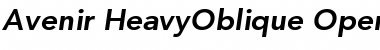 Download Avenir 85 Heavy Oblique Font Title Preview