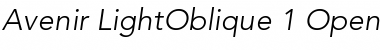 Download Avenir Regular Font Title Preview