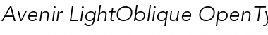 Download Avenir 35 Light Oblique Font Title Preview