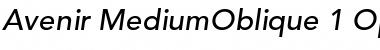 Download Avenir Regular Font Title Preview