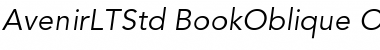 Download Avenir LT Std 45 Book Oblique Font Title Preview