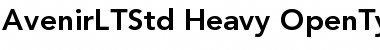 Download Avenir LT Std 85 Heavy Font Title Preview