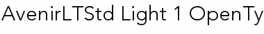 Download Avenir LT Std 35 Light Font Title Preview
