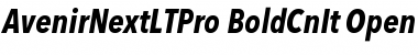 Download Avenir Next LT Pro Bold Condensed Italic Font