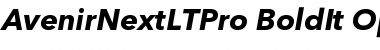 Download Avenir Next LT Pro Bold Italic Font