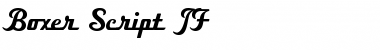 Download BoxerScriptJF Regular Font Title Preview