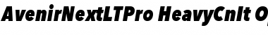 Download Avenir Next LT Pro Heavy Condensed Italic Font
