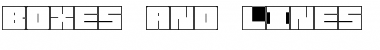 Download Boxes and Lines Regular Font Title Preview