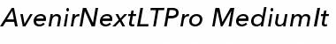 Download Avenir Next LT Pro Medium Italic Font