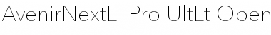 Download Avenir Next LT Pro Ultra Light Font