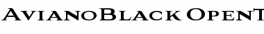 Download Aviano Black Black Font Title Preview