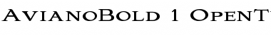Download Aviano Bold Bold Font Title Preview