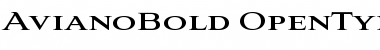 Download Aviano Bold Bold Font Title Preview