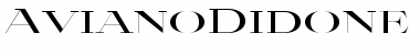 Download AvianoDidone Bold Font Title Preview