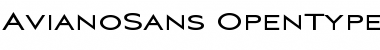 Download Aviano Sans Regular Font Title Preview