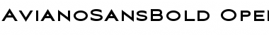 Download Aviano Sans Bold Bold Font Title Preview
