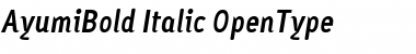 Download AyumiBold Italic Font Title Preview