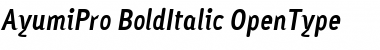 Download Ayumi Pro Bold Italic Font Title Preview