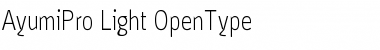 Download Ayumi Pro Light Font Title Preview