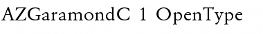 Download AZGaramondC Regular Font Title Preview