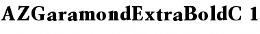 Download AZGaramondExtraBoldC Regular Font Title Preview