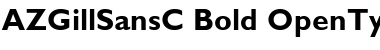 Download AZGillSansC Bold Font Title Preview