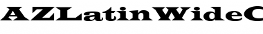 Download AZLatinWideC Regular Font Title Preview
