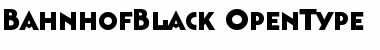 Download Bahnhof Black Black Font