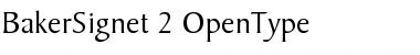 Download Baker Signet Font Title Preview
