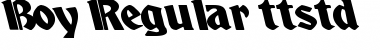 Download Boy Regular Font Title Preview