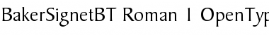 Download Baker Signet Regular Font Title Preview