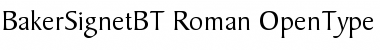 Download Baker Signet Regular Font Title Preview