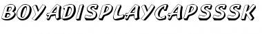 Download BoyaDisplayCapsSSK Regular Font Title Preview