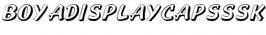 Download BoyaDisplayCapsSSK Regular Font Title Preview