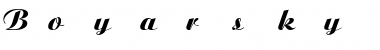 Download Boyarsky Bold Italic Font Title Preview