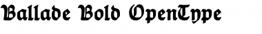 Download Ballade Bold Font Title Preview