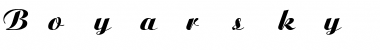 Download Boyarsky Bold Italic Font Title Preview