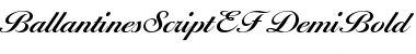 Download BallantinesScriptEF DemiBold Font Title Preview