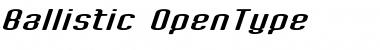 Download Ballistic Regular Font Title Preview