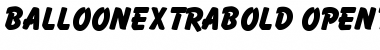 Download Balloon ExtraBold Font Title Preview