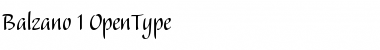 Download Balzano Regular Font Title Preview