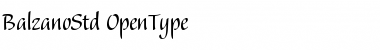 Download Balzano Std Regular Font Title Preview