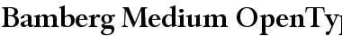 Download Bamberg-Medium Regular Font Title Preview