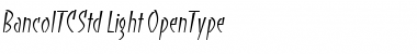 Download Banco ITC Std Light Font Title Preview