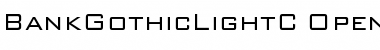 Download BankGothicLightC Regular Font Title Preview