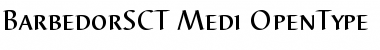 Download Barbedor SC T Medium Font Title Preview