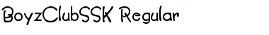 Download BoyzClubSSK Regular Font Title Preview